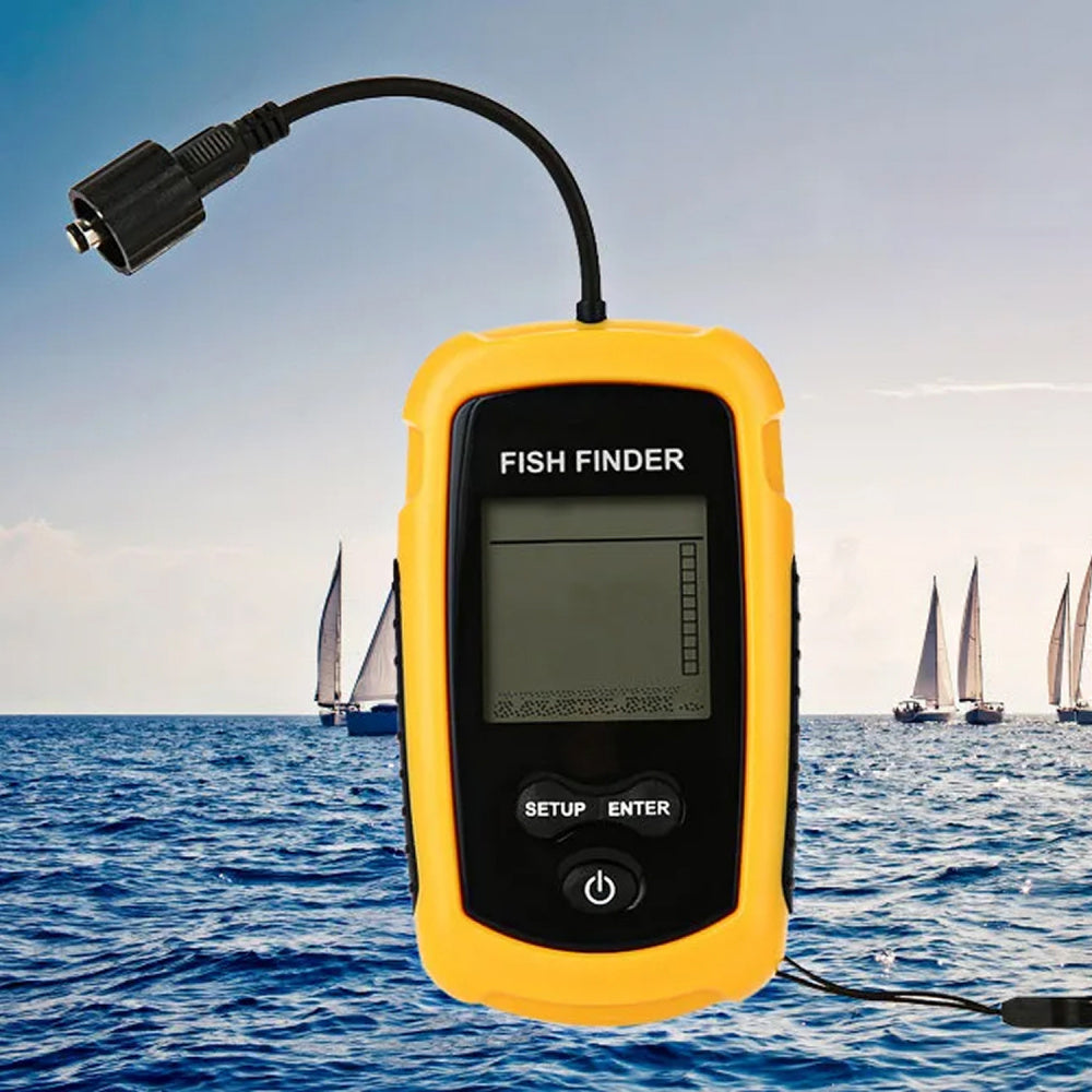 FishiGill 100M Portable Sonar Fish Finder with LCD Display