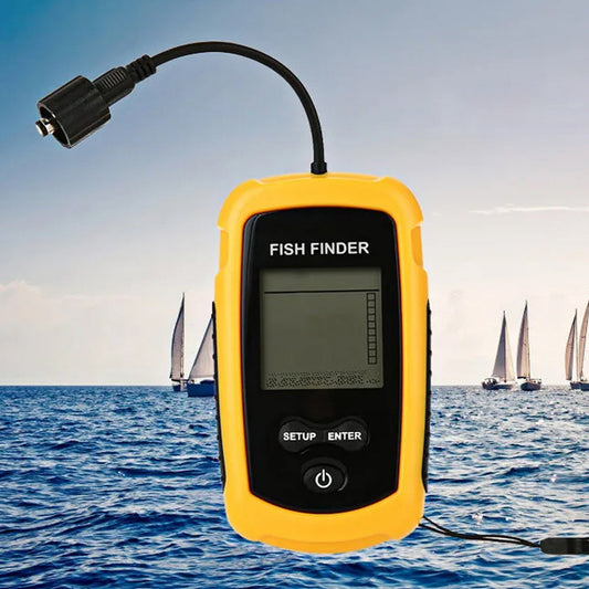 FishiGill 100M Portable Sonar Fish Finder with LCD Display