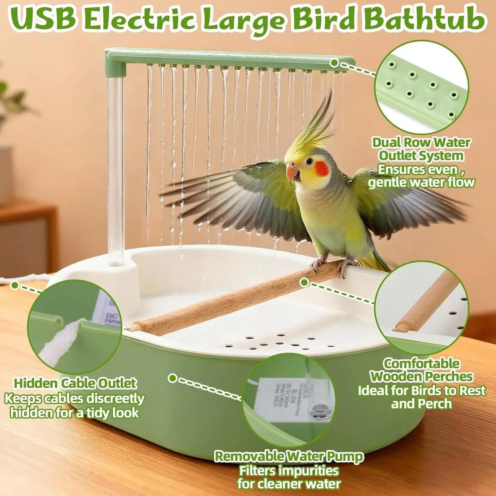 ChirpiBat Bird Bath